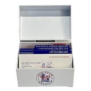 Red Star Recipe Club Welbilt Bread Machine Recipe Cards & Recipe Box Indexed Vtg